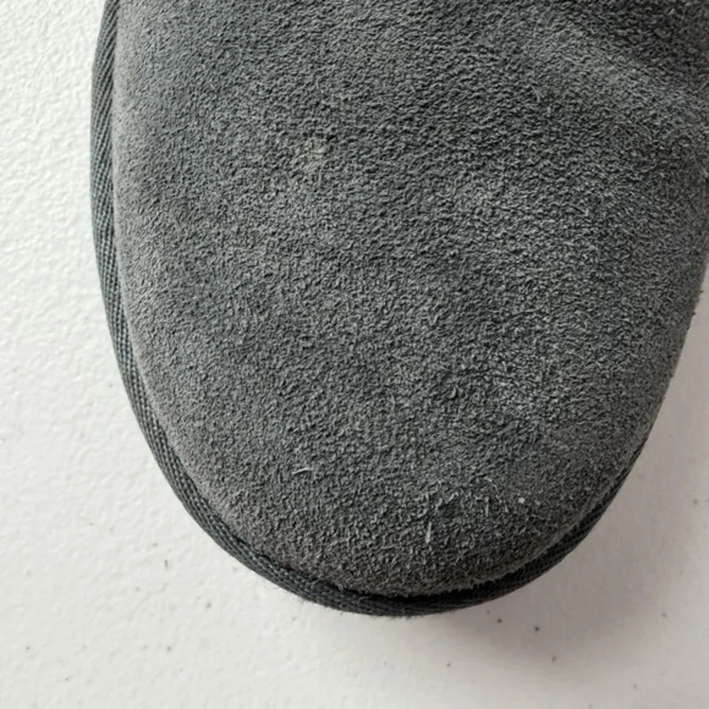 UGG Blue/Gray Suede Lace Up Neumel Chukka Boots Sheepskin Sherpa Lined Mens Sz15